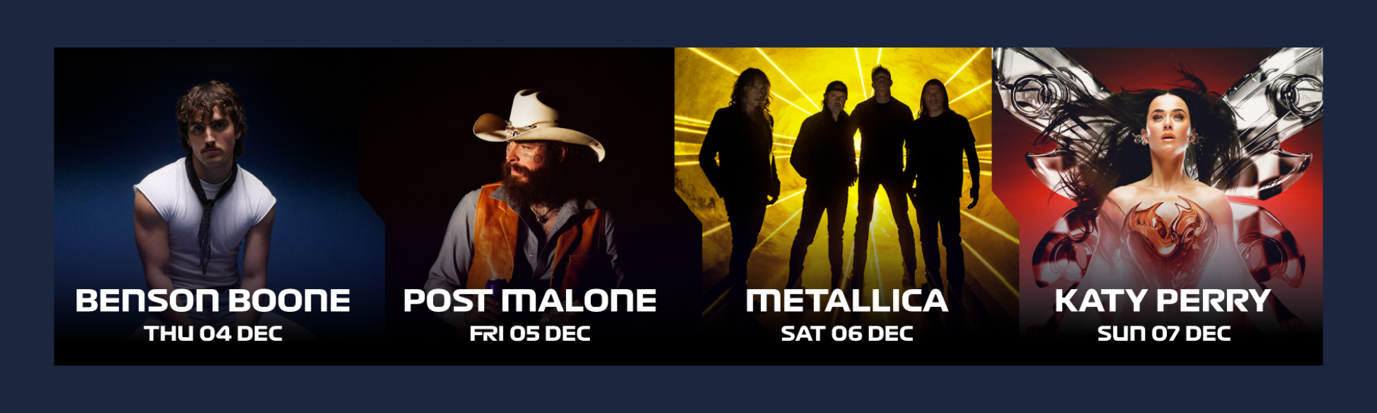 Formula 1 Etihad Airways Abu Dhabi Grand Prix 2025: Entertainment: Yasalam After-Race Concerts Final Line up. 